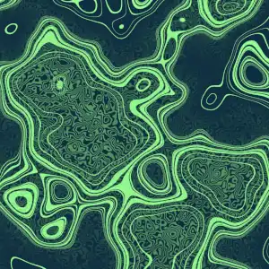 some abstract shapes resembling river water under a microscope